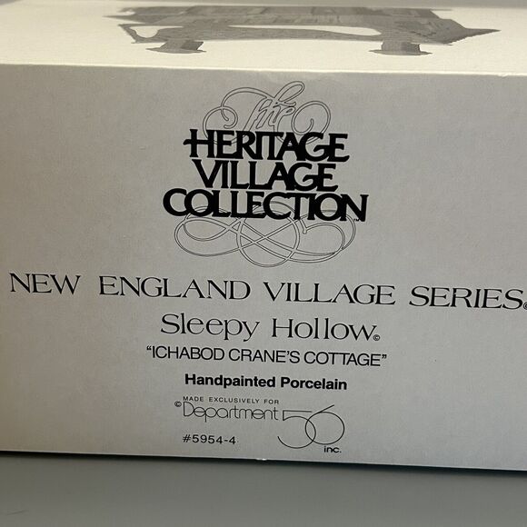 Dept 56 Sleepy Hollow Ichabod Crane's Cottage New England Village 5954-4 Vintage - Picture 2 of 12